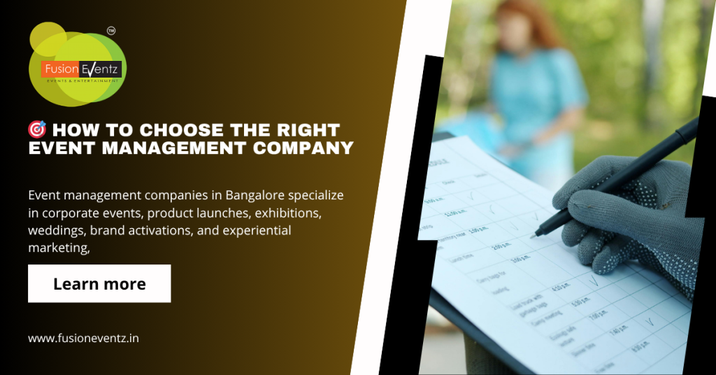 Top 50 Event Management Companies in Bangalore